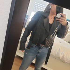 Faux leather jacket